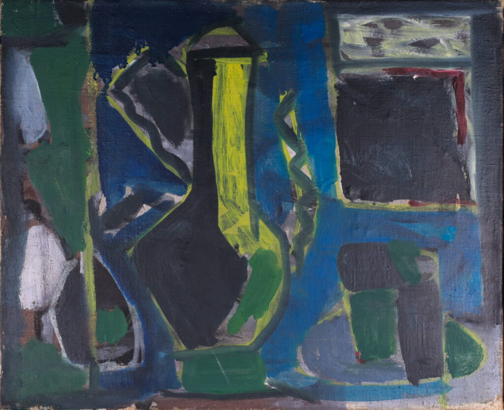 Opstilling med kande. 1950´erne.