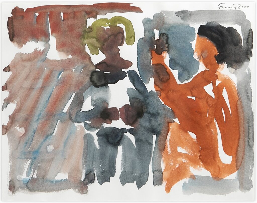 Komposition med figurer. 2000.