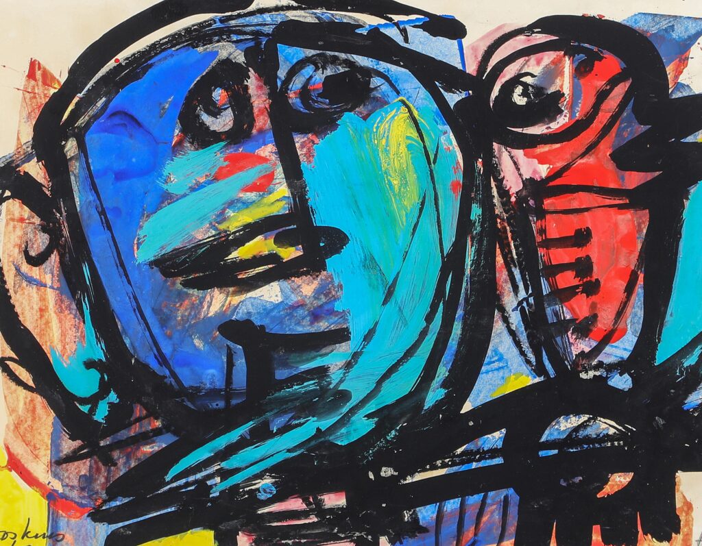 Komposition med figurer. 1967.