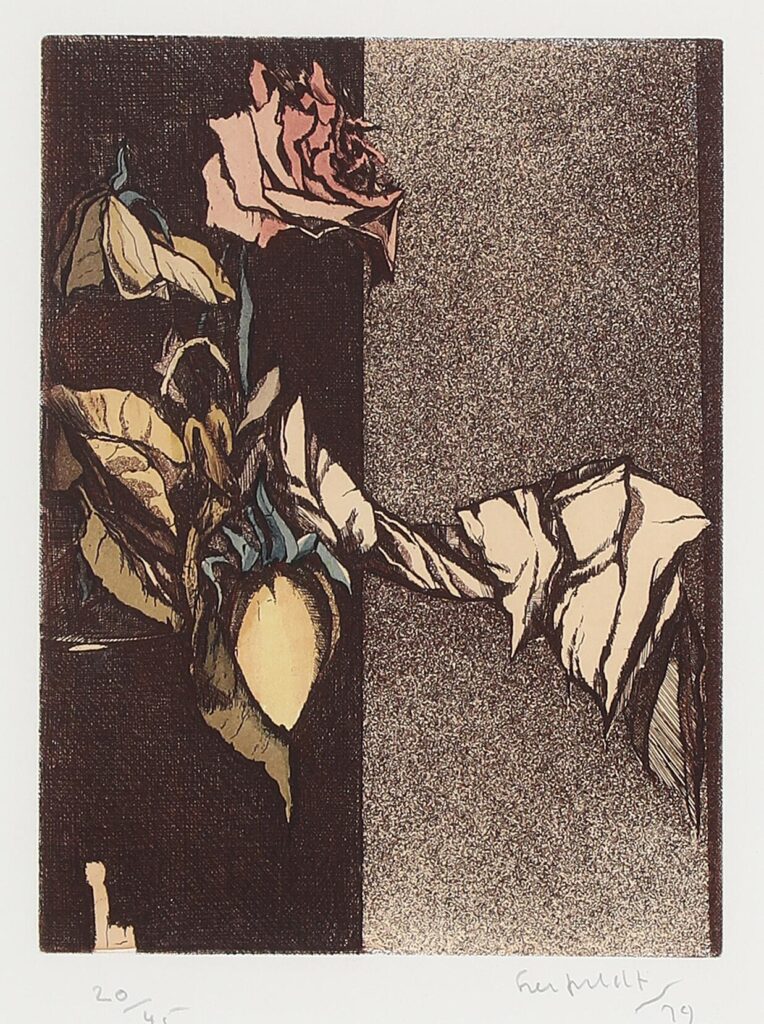 Komposition med visne blomster. 1979.